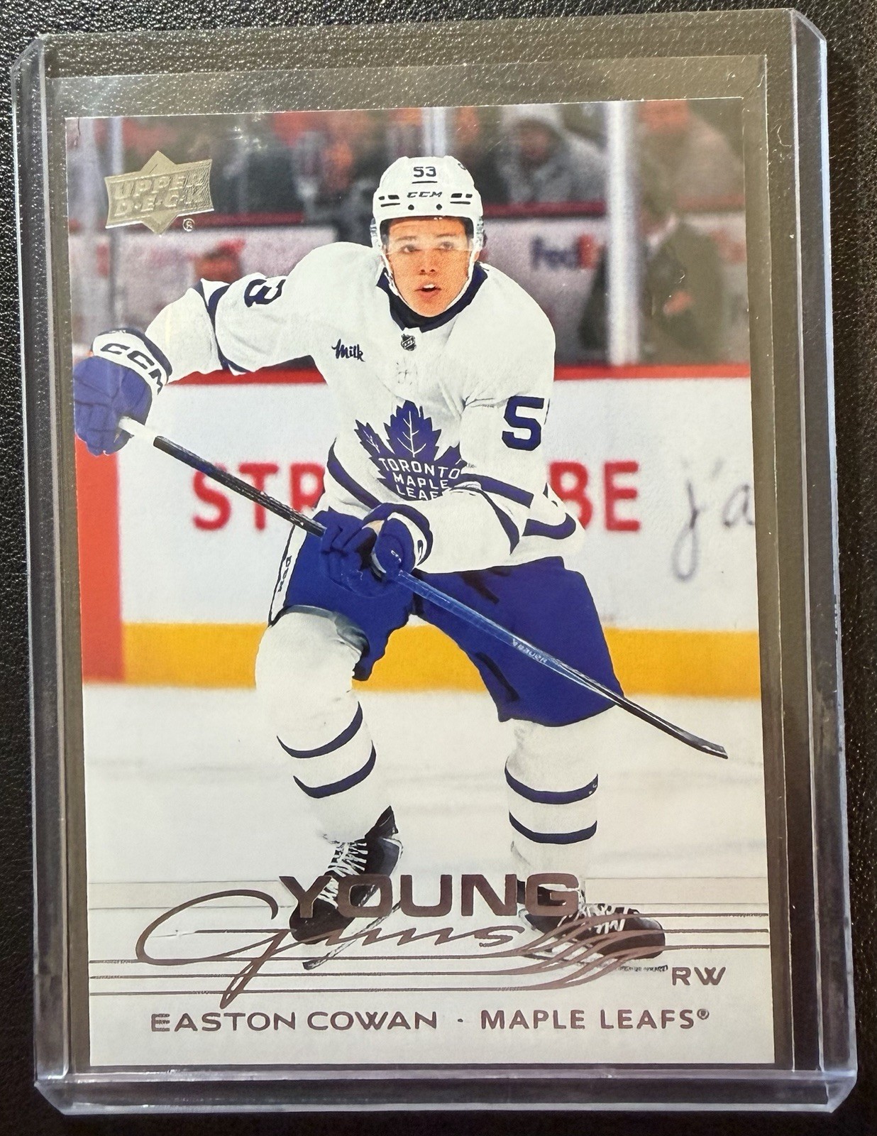 Upper Deck 2025-26 Series 2 Young Guns Rookie Easton Cowan #462 Maple Leafs
