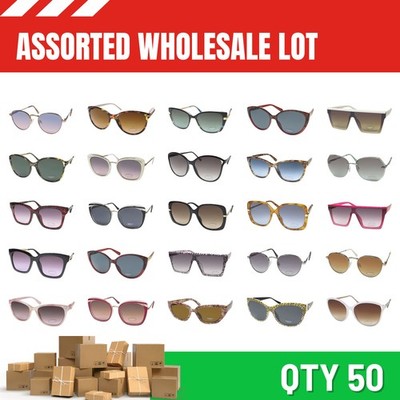 WHOLESALE ASSORTED LOT 50 BEBE SUNGLASSES popular styles for flea markets resell
