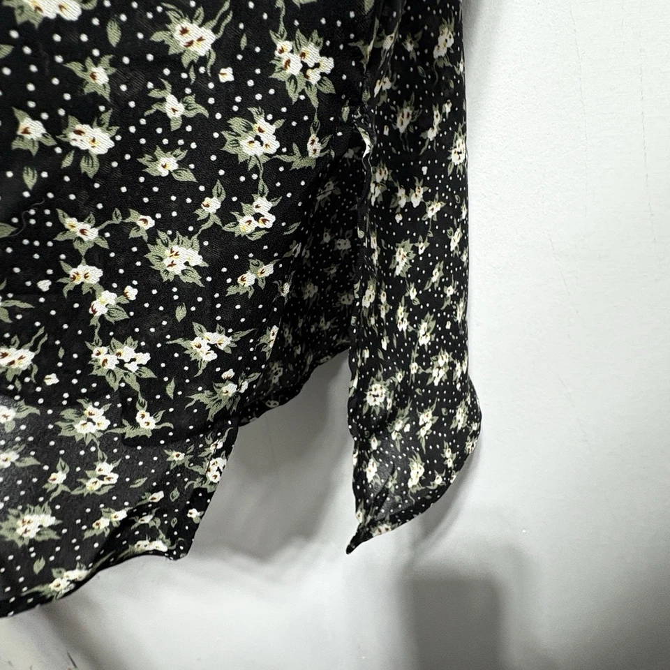 Necessary Objects Vintage Y2K 90s Womens S Dress Tunic Ditzy Floral Whimsigoth - Image 4 of 4