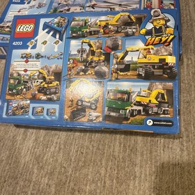 LEGO City 4203 Excavator Transport Complete Set w/ Box Retired Construction