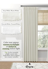 100 Blackout Pinch Pleated Curtains Shineland 2 Panel Set Ivory Cream 40"x96"