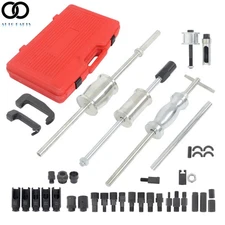 Auto Truck Diesel Injector Extractor Slide Hammer Puller Adapter Tool Kit 40Pcs