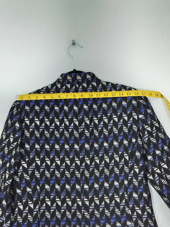 Chaqueta Kasper Mujer 2P Negra Azul y Blanca Elegante Informal Blazer Artículo #2267 Foto 4 de 4