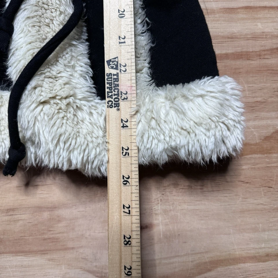 Chaleco gancho de piel sintética blanco negro Twill Twenty Two Y2K para mujer talla XS? Goth Grunge Foto 3 de 4