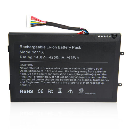 Battery For Dell Alienware M11x M14x R1 R2 PT6V8 KR-08P6X6 T7YJR P06T Laptop F - Picture 2 of 9
