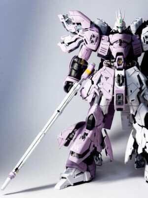 Built & Painted Bandai MG 1/100 SAZABI Ver.ka White color Full