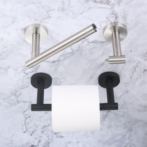 1Pc Toilet Paper Holder Wall Mounted Bathroom Kitchen Tissue Rack 304 Stainless - Afbeelding 1 van 15