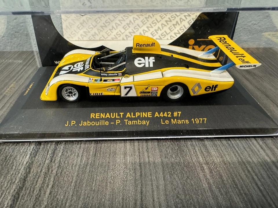 1977 JP Jaboille / P. Tambay #7 Rebault Alpine A442 Le Mans 1:43 iXO Models NISP - Image 3 of 4