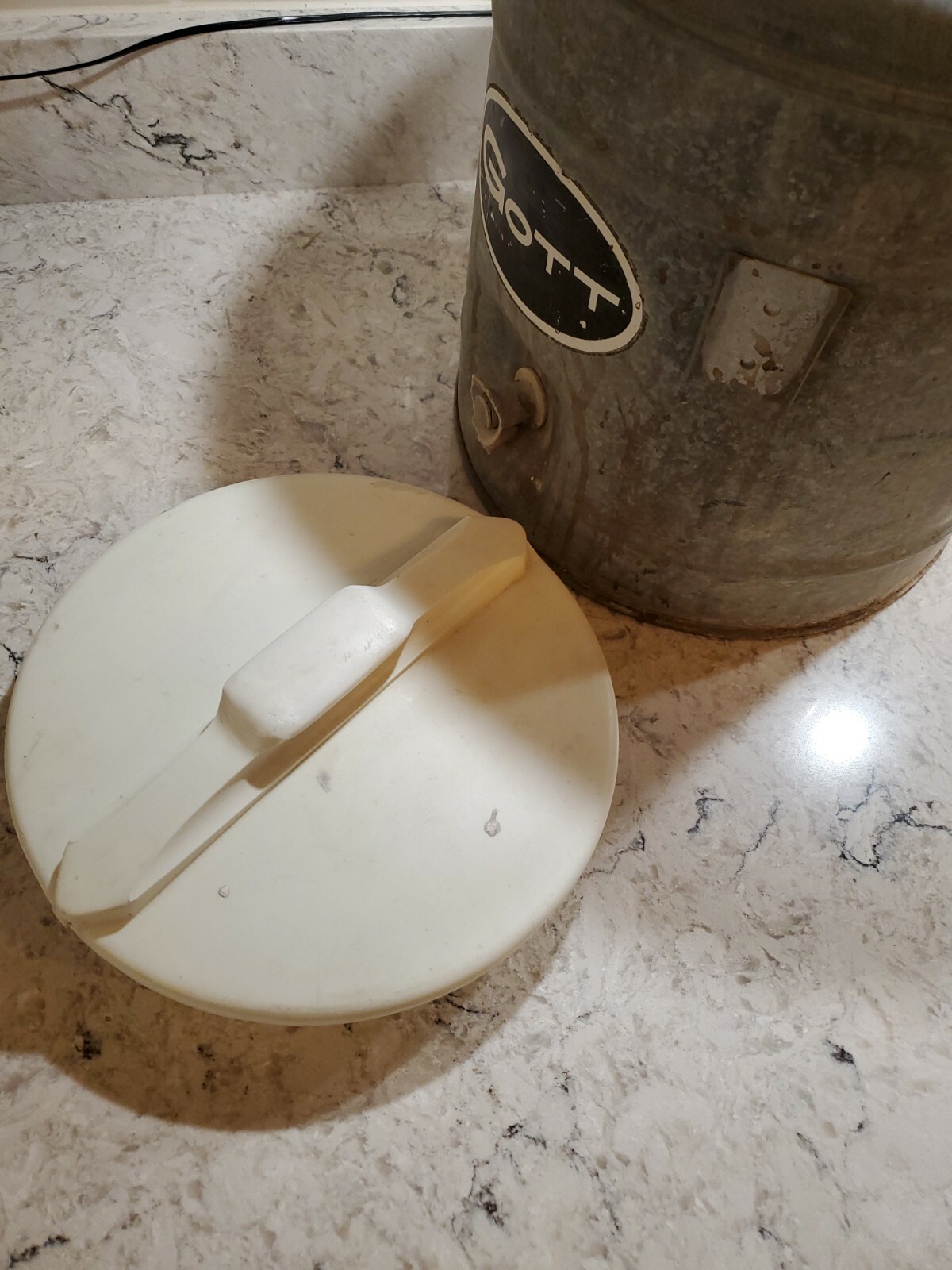 Vintage Gott 2 Gallon Metal Galvanized Water Dispenser Cooler. eBay