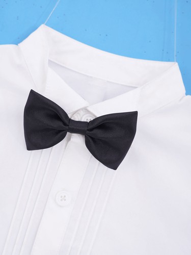 Niños Trajes 4 Piezas Traje de Boda Baile de graduación Niño Bebé Formal Fiesta Blazer Camisa Chaleco Pantalones - Imagen 8 de 50