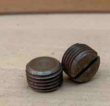 LUDWIG Speed King Pedal Spring Housing Cap Set Screw Parts Lot of 2x 60s 70s Vtg