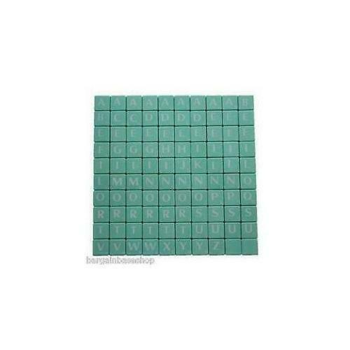 JUEGO COMPLETO DE 100 AZULEJOS LETRAS BLANCAS/NEGRAS - PLÁSTICO/COLOR MADERA - Imagen 19 de 21