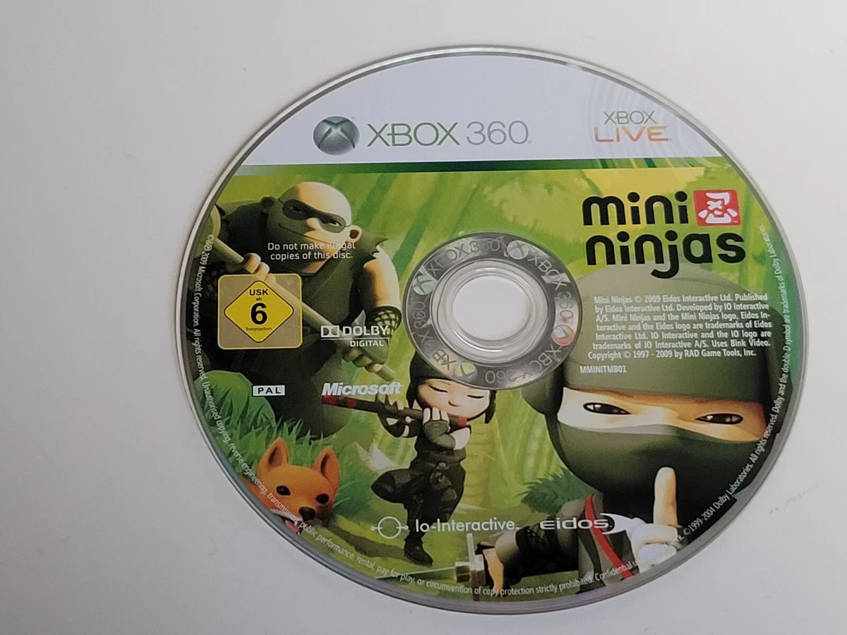 Xbox 360 Game mini ninjas Disc Only eBay