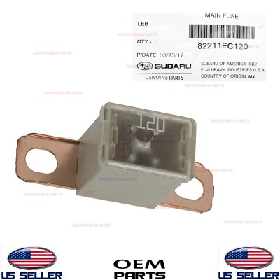 Genuine Main Fuse 120 Amp  OEM  Subaru 2005-2018 *See Compatibility 82211FC120