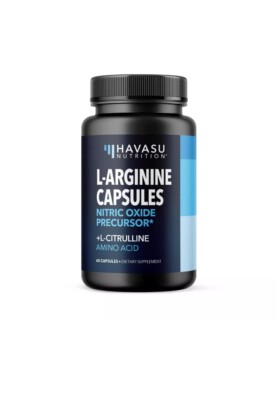 L-Arginine Capsules for Active Males - 60 Count, Non-GMO, 1200mg Blend of L A...