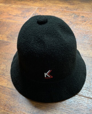 RARE Kickk Spott  x Kangol Bermuda Casual Hat in Black Size Large NWT