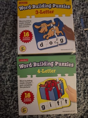 Learning Resources Holiday Preschool Puzzles, ABCs and 3 Letter Words.