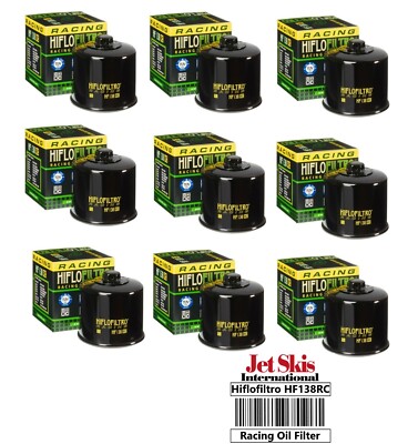 *New* 9 PACK HIFLO Oil Filter HF138RC GSX1300 GSXR750 LTA750 KLV1000 (1988-2024)