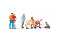 Preiser 10695 Familienausflug 7 Figuren Mit ZubehöR Exklusivserie H0 Neu