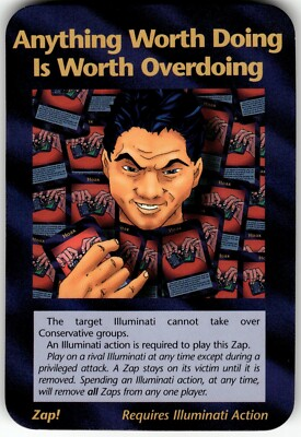 #ad #ad Anything Worth Doing Is Worth Overdoing Card INWO Illuminati NWO Assassins 5 122 $0.99