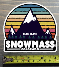 Snowmass Sticker Decal Colorado Ski Snowboard Mountain Aspen Steamboat Highlands