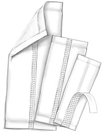 Simplicity Incontinence Liner, 14'' L, Case of 125, BRAND