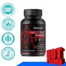 Belly Fat Burner 120 Caps - Helps Burn Belly Fat, Boost Metabolism, Lose Weight