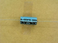 S00774-098 (1 Pc Lot) 1000 mfd 16 volt axial aluminum electrolytic capacitor