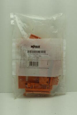Wago 273-150 ( ID 02730150 ) Abschlussplatte (VPE=10 Stk.) ''Neu&OVP''