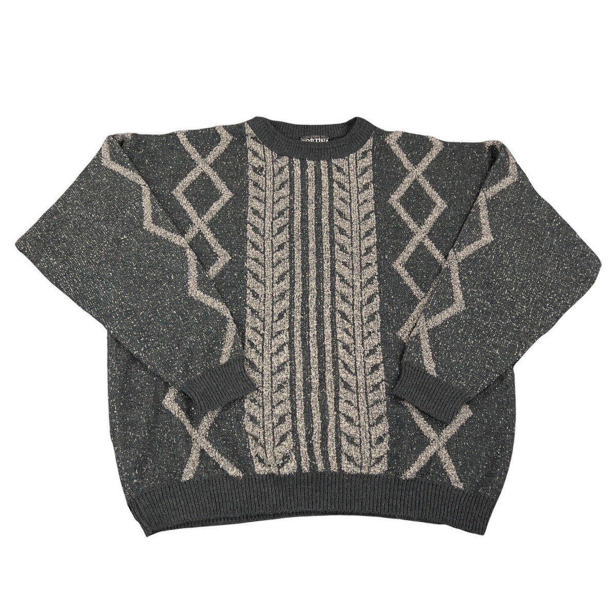 Vintage 80s Cortina Italia Sweater Large Wool Acrylic Blend Made 