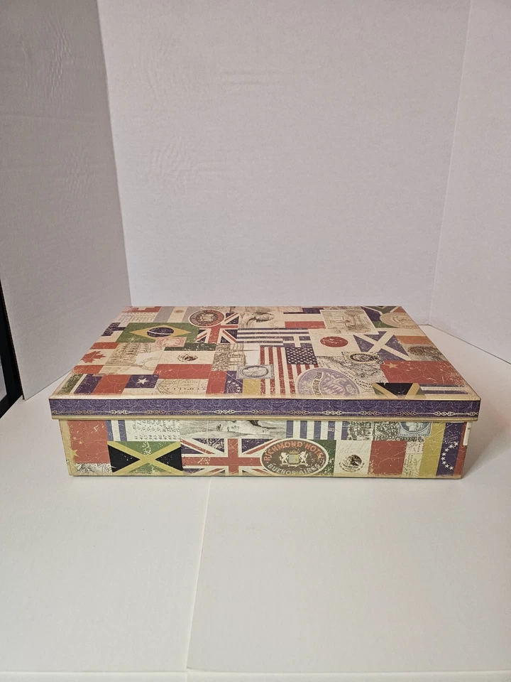 Punch Studio Rectangular Box 42961N Flags of The World, Discontinued! - Image 4 of 4
