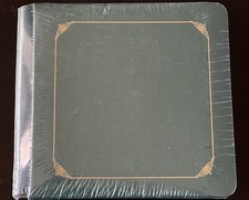 Creative Memories 7X7 Green Gold Trim Album w/ Pages Old Style NEW Sealed