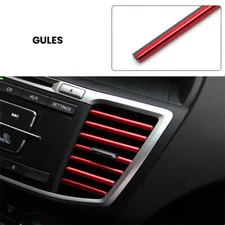 10Pcs Air Conditioner Air Outlet Vent Grille Strip Car Interior Decoration Strip