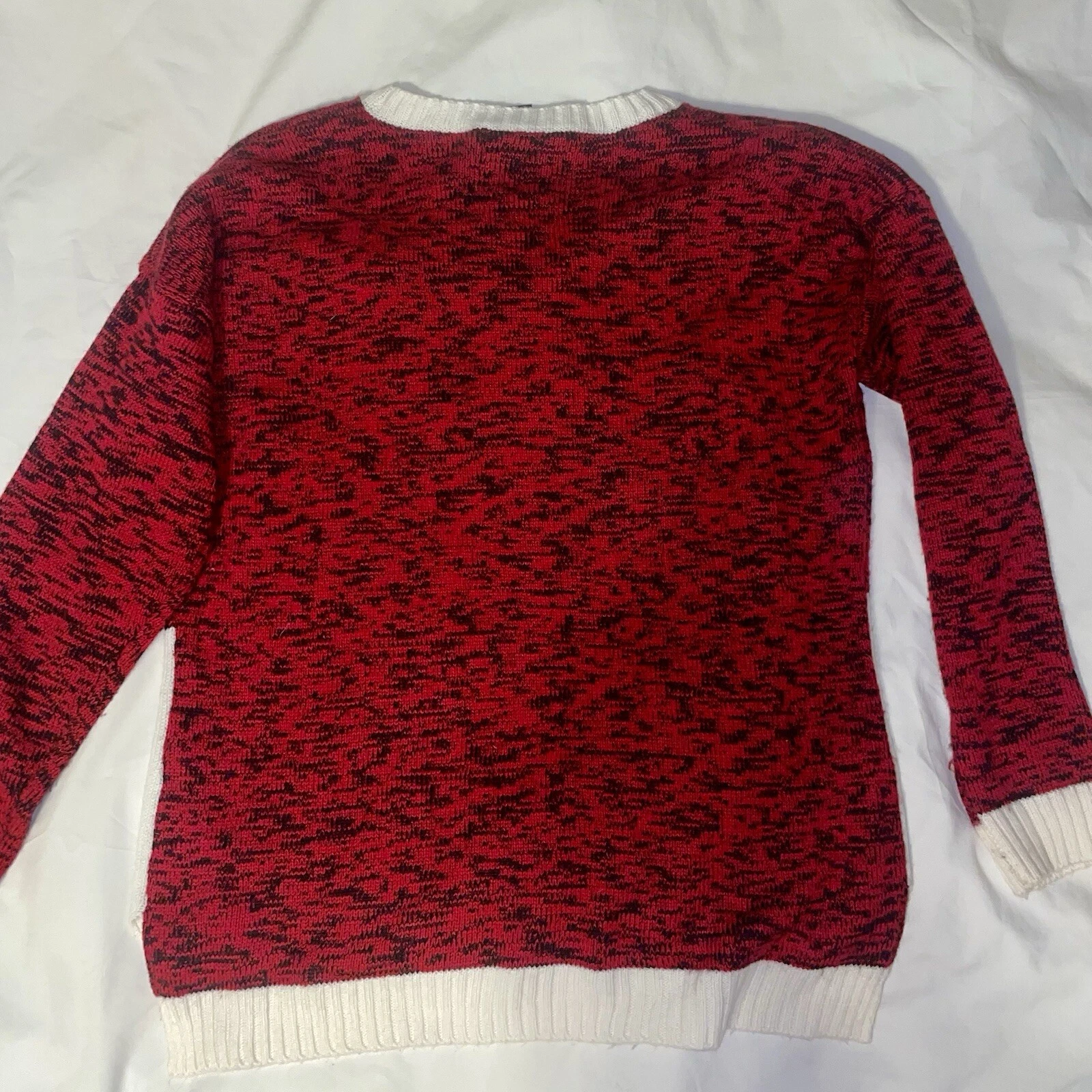 Christmas Sweater Rhinestone Snowman Ugly Christmas Sweater Wms Sz Lg Sparkly