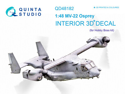 Quinta Studio 1/48 MV-22 Osprey 3D-gedruckter & farbiger Innenraum...