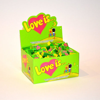 LOVE IS BUBBLE GUM Original Retro Sweets Fresh Expiration Dates