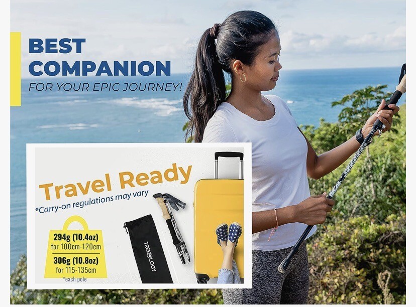 Trekology TrekZ Series Collapsible Hiking & Trekking Poles Set