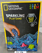 STEM Ultimate Play Sand by NAT'L GEOGRAPHIC 2 lbs Blue Sand Castle Molds  Tray