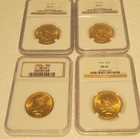 SET OF 3 MS62 US INDIAN HEAD $10.00 NGC GOLD COINS 1 X C1911 & 2 X CIRCA 1926