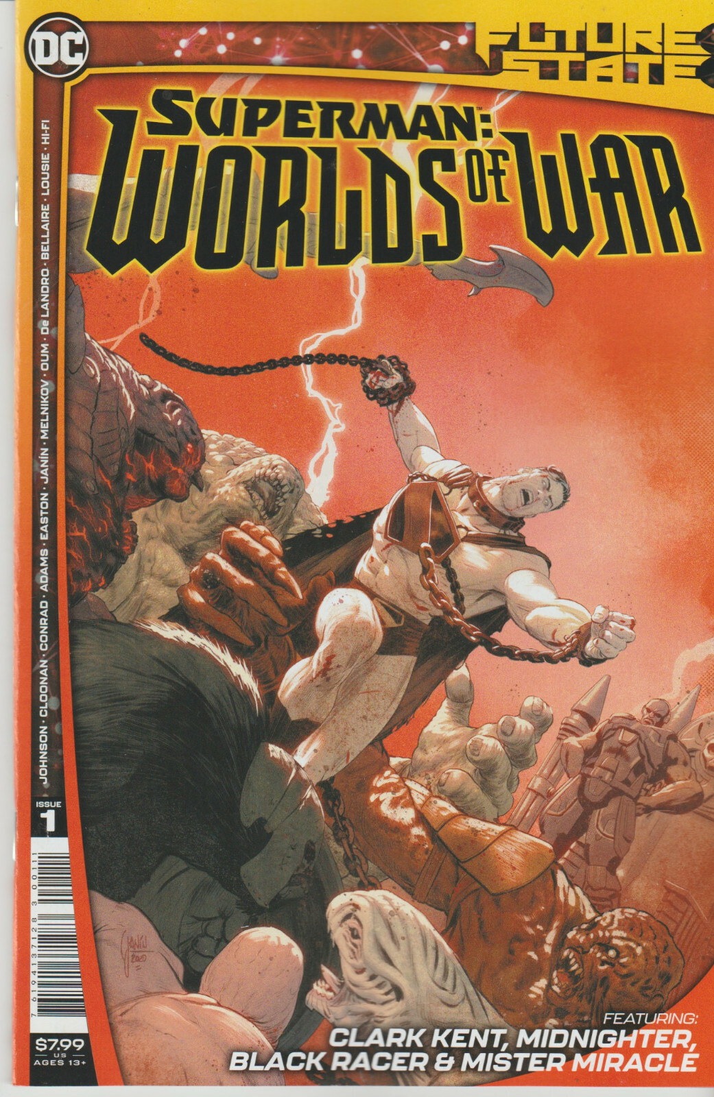 DC COMICS FUTURE STATE SUPERMAN WORLDS OF WAR #1 MARCH 2021 1ST PRINT NM