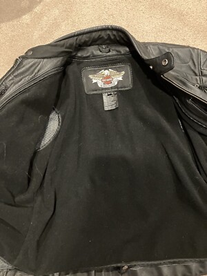 Gilet Cuir Moto Harley-Davidson Vintage Willie G Skull - Taille L Neuve