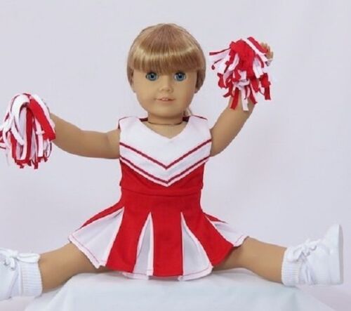 Red CheerLeader HSM pour vêtements de poupée American Girl 18 pouces ADDONS DE LIVRAISON GRATUITE ! LovvU ! - Photo 1 sur 9