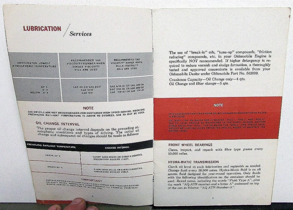 Oldsmobile 1961 manual del propietario clásico 98 super dinámico 88 guía de cuidado y operación Foto 3 de 4