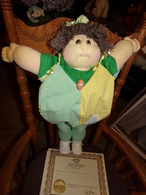 XAVIER ROBERTS CABBAGE PATCH KID! GIRL 1988 handsigned tiger-eye edition Easter