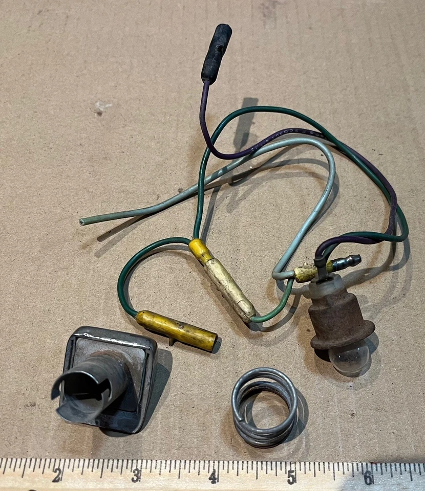 OEM 1966 Ford Falcon Ranchero Seat Belt Warning Dash Light Factory - Image 3 of 3