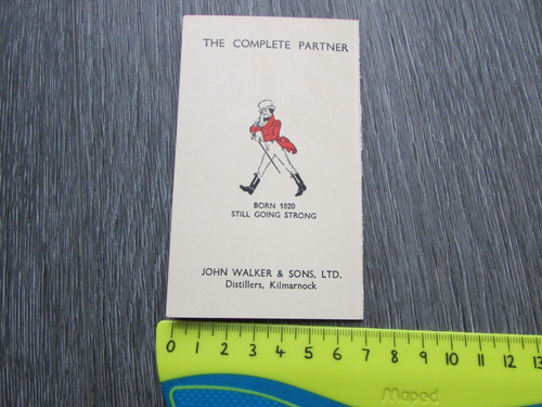 Johnnie Walker Highest Honours Scotch Scotland Whisky Advertising Whist Card B - Picture 5 of 6