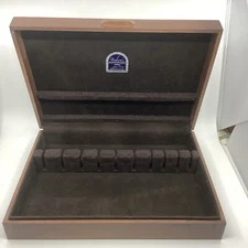 Vintage Naken Wood Silverware Flatware Storage Chest Box Anti Tarnish Dovetails