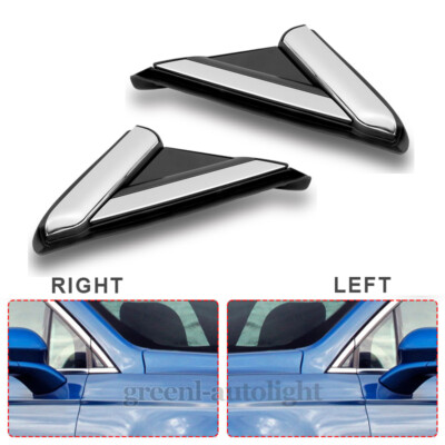 Fender Pillar Mirror Corner Molding Trim Right & Left For 2013-2018 Ford Fusion