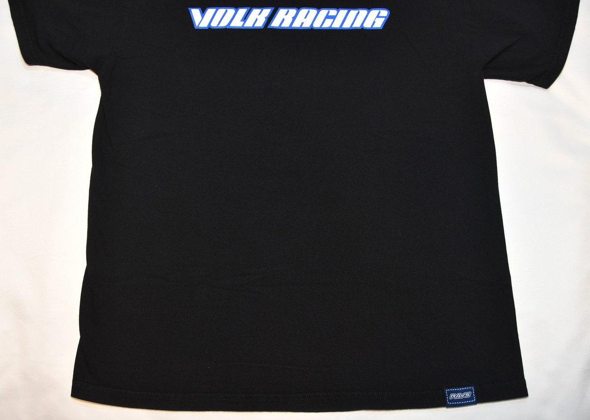 Volk Racing Wheels Shirt Large L Logo Black (Fast Shipping!) Rays