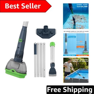 Powerful Rechargeable Spa Cleaner - Low Water Level Use, Filter Socks Included